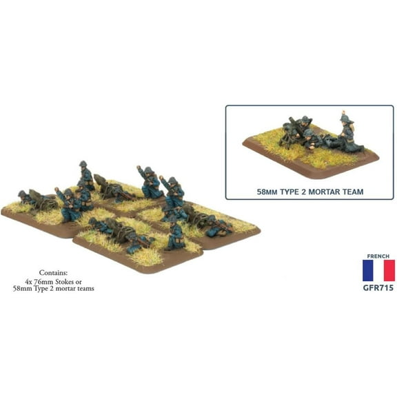 Flames of War The Great War French Trench Mortar Platoon GFR715