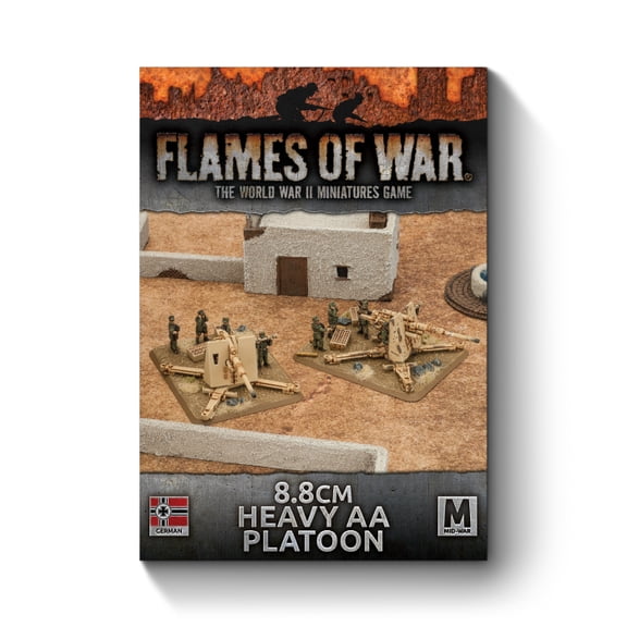 Flames of War German 8.8cm Heavy AA Platoon 15mm WWII Flak Guns