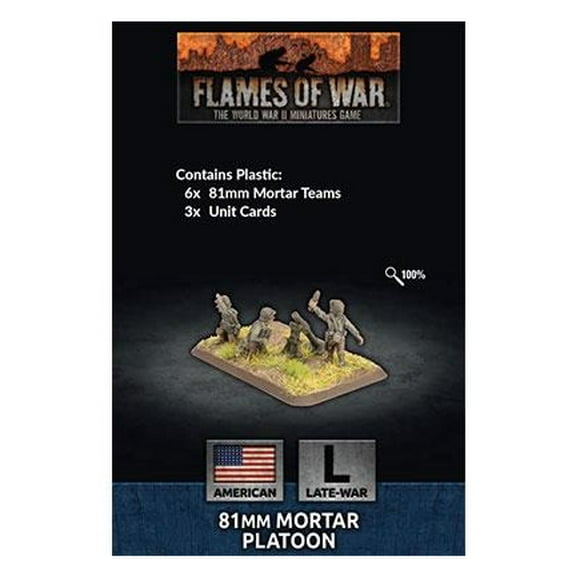 Battlefront Miniatures 81mm Mortar Platoon New