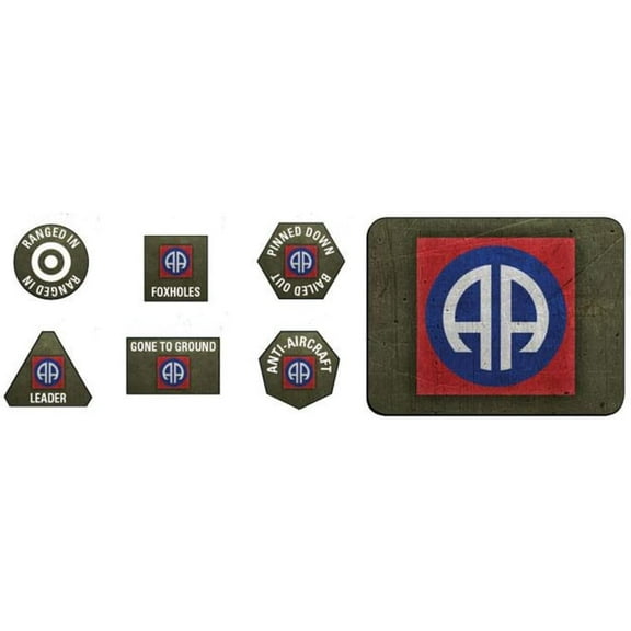 Battlefront Flames of War American 82nd Airborne Token Objective Markers US905