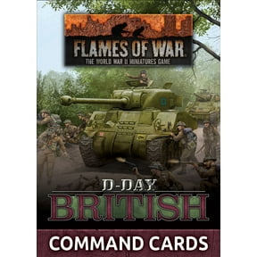 Battlefront Miniatures Flames of War D-Day British Command Cards FOW FW264C