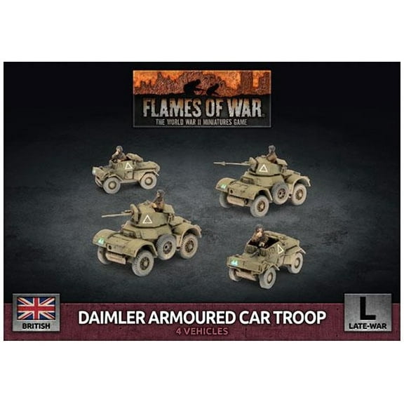 Flames of War: British Daimler Armoured Car Troop (Late-War)