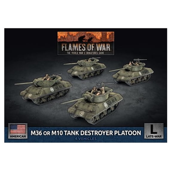 Flames of War: American M36 or M10 Tank Destroyer Platoon (Late-War)