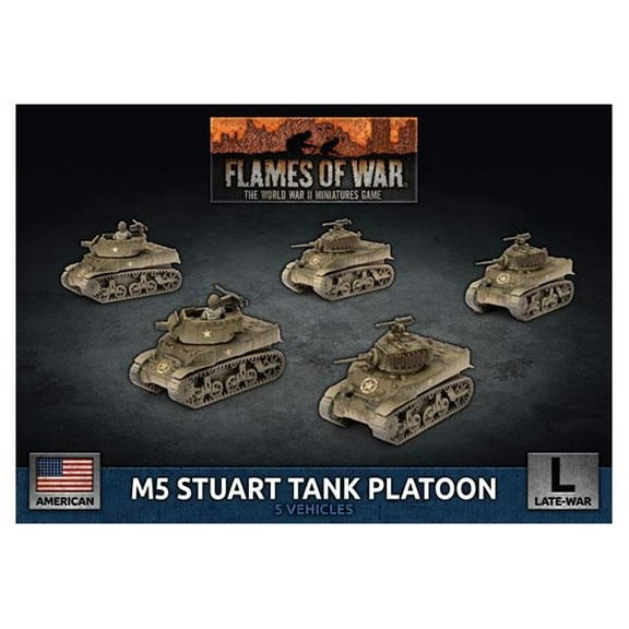Flames of War: American M5 Stuart Tank Platoon (Late-War)