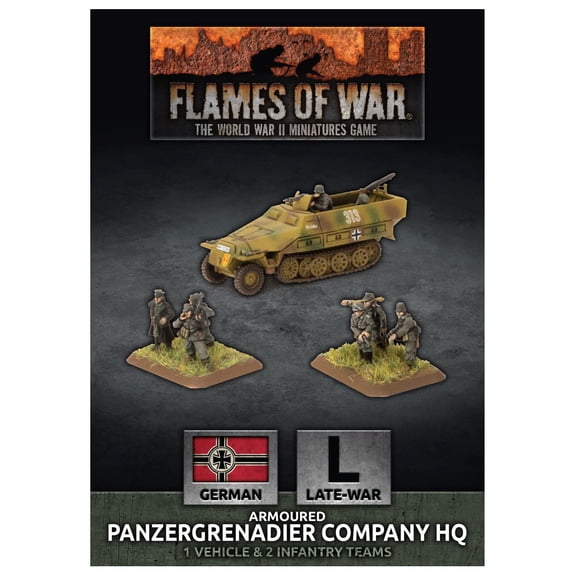 Flames of War: German Armored Panzergrenadier Company HQ (Late-War)