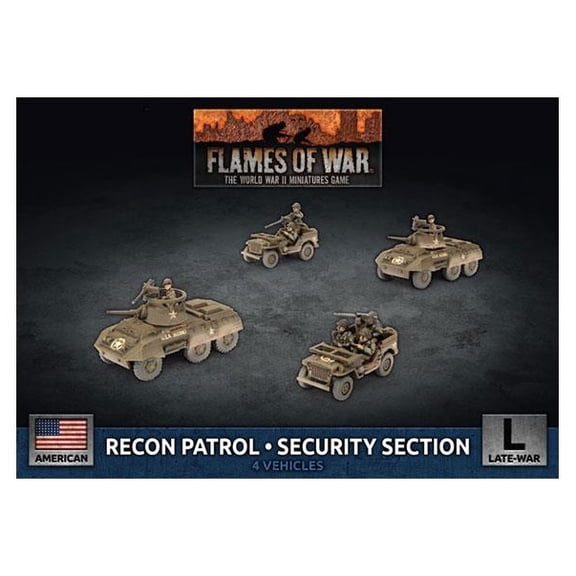 Flames of War: American Recon Patrol or Security Section (Late-War)