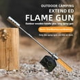thumbnail image 1 of Flamethrower Detachable Adjustable 23" Propane Torch Stainless Steel Blow Torch with Non-Slip Wooden Grip Roofing for Garden, Camping, Melting Ice, 1 of 9