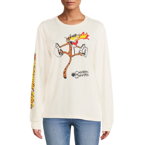 Flamin Hot Chester Juniors’ Long Sleeve T-Shirt