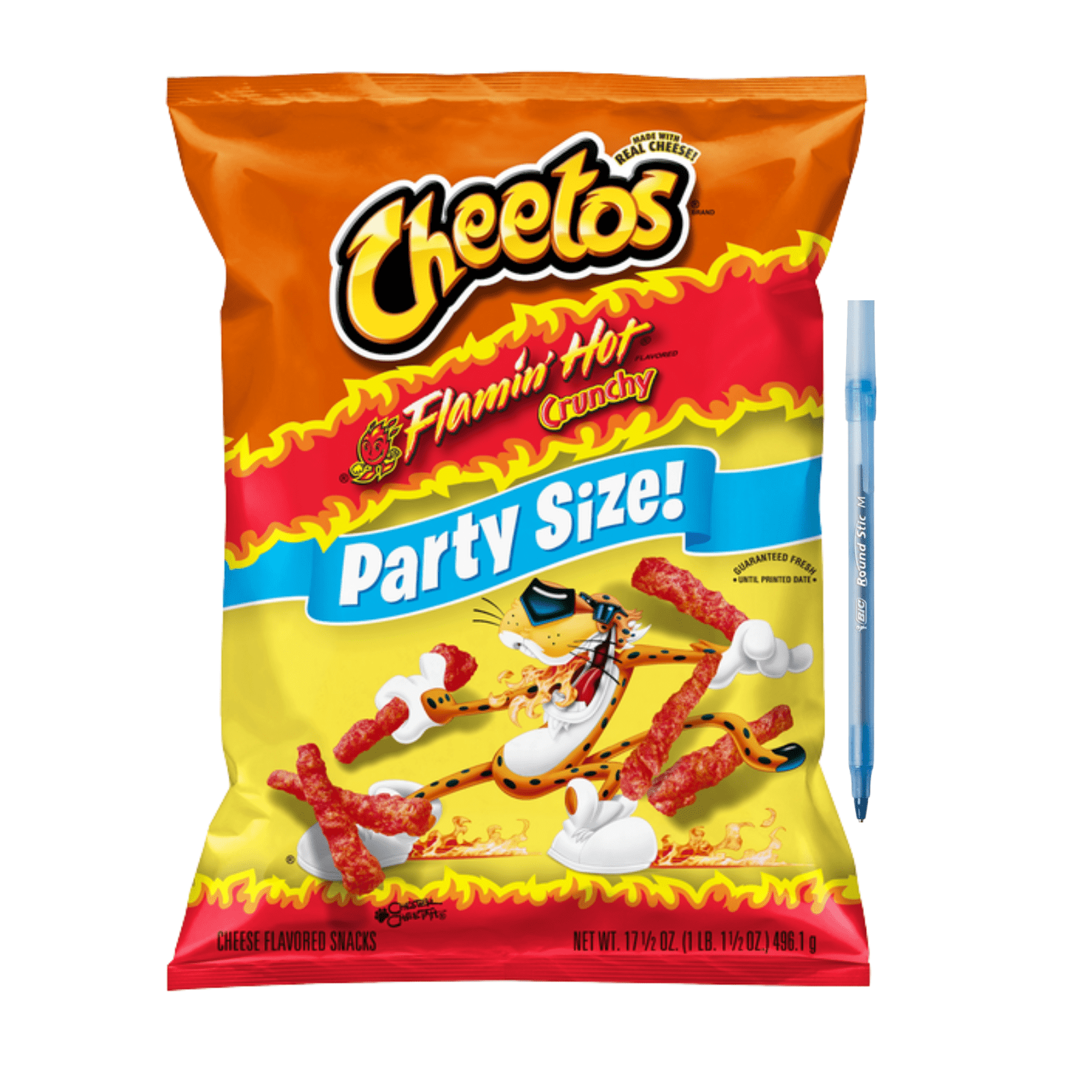 Flamin Hot Crunchy Party Size Cheese Flavored Snacks 17.5 oz - Walmart.com