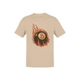 thumbnail image 1 of Flaming 8-Ball Design Men's T-shirt, 1 of 3