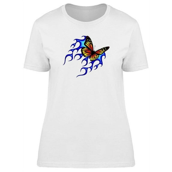 Flaming Butterfly T-Shirt Women -Image by Shutterstock, Female XX-Large
