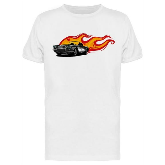 Flaming Hot Rod T-Shirt Men -Image by Shutterstock, Male Large