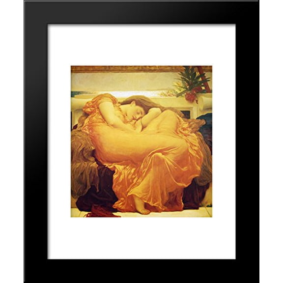 Flaming June 20x24 Framed Art Print by Frederic Leighton