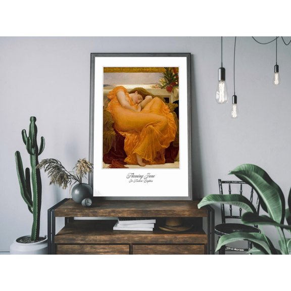 Flaming June Print Pre Raphaelite Romantic Wall Art