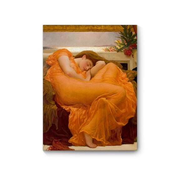 Flaming June by Frederic Leighton Framed Wall Art, Canvas Prints Poster