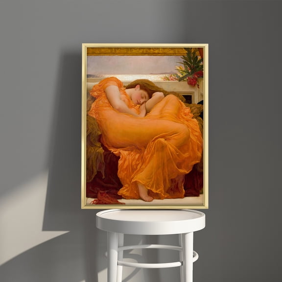 Flaming June by Frederic Leighton Framed Wall Art, Canvas Prints Poster