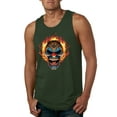 thumbnail image 1 of Flaming Laughing Fierce Clown | Mens Cars and Trucks Graphic Tank Top, Forest Green, Medium, 1 of 3