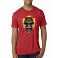 thumbnail image 1 of Flaming Laughing Fierce Clown | Mens Cars and Trucks Premium Tri Blend T-Shirt, Vintage Red, Small, 1 of 3