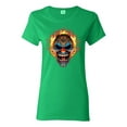 thumbnail image 1 of Flaming Laughing Fierce Clown | Womens Cars and Trucks Graphic T-Shirt, Kelly, Large, 1 of 3