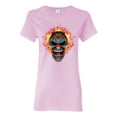thumbnail image 1 of Flaming Laughing Fierce Clown | Womens Cars and Trucks Graphic T-Shirt, Light Pink, Medium, 1 of 3