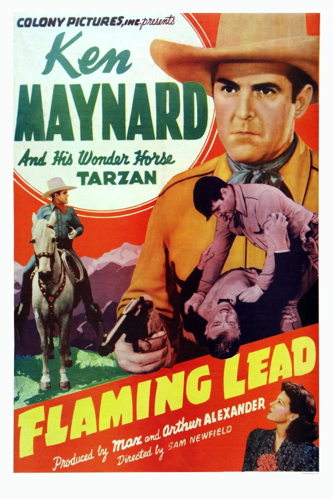 Flaming Lead U Canvas Art -  (24 x 36)