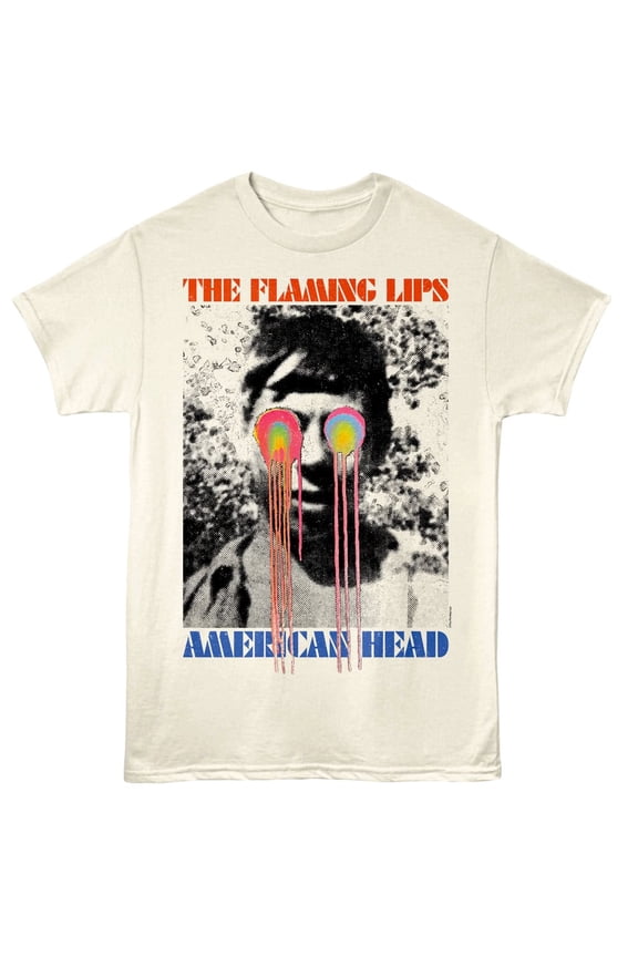 Flaming Lips American Head Album Men's T Shirt (Ivory, AdultL)