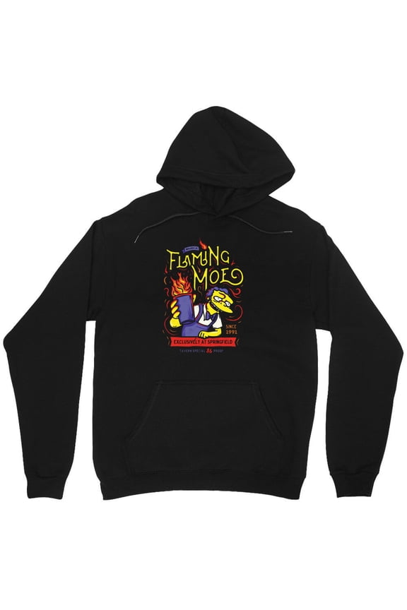 Flaming Moe's Funny Parody Graphic Classic 90s Cartoon Bar Fan Art M285 Unisex Hoodie, Up to Size 5XL