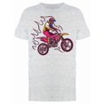 thumbnail image 1 of Flaming Motocross Rider T-Shirt Men -Image by Shutterstock, Male 3X-Large, 1 of 2