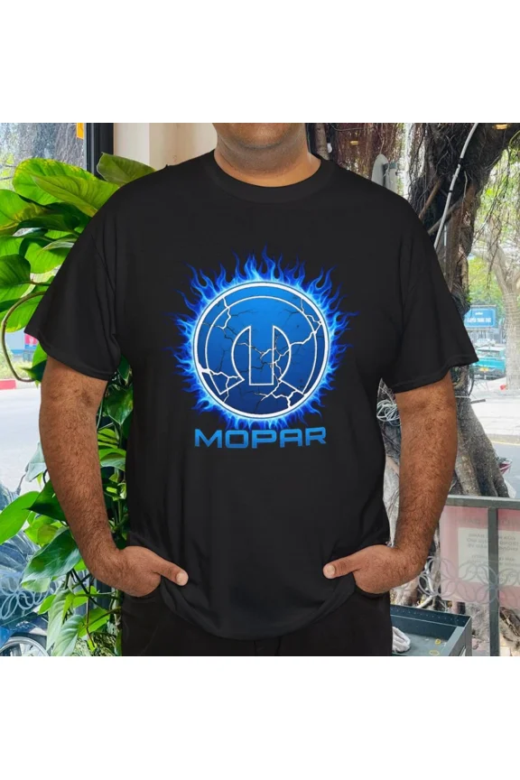 Flaming Muscle Car Barbed Fire Style Bold Muscle Auto Graphic Unisex T-Shirt up to size 5XL