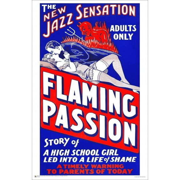 Flaming Passion - Vintage Movie Advertisement Mini Poster 11" x 17"