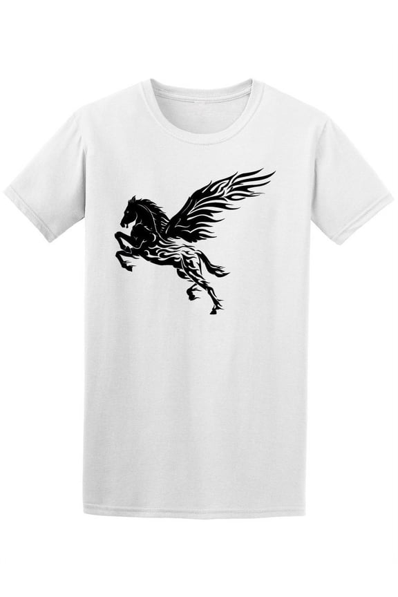 Flaming Pegasus  T-Shirt Men -Image by Shutterstock, Male x-Large