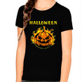 thumbnail image 1 of Flaming Pumpkin Shirt Girls Halloween Shirt Pumpkin Tshirts Girls Halloween Shirt Kids Halloween Shirt, 1 of 6