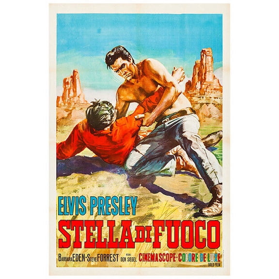 Flaming Star - Elvis Presley - 1960 - Movie Poster - Italian Version (8x12Inches(US/CANOnly))