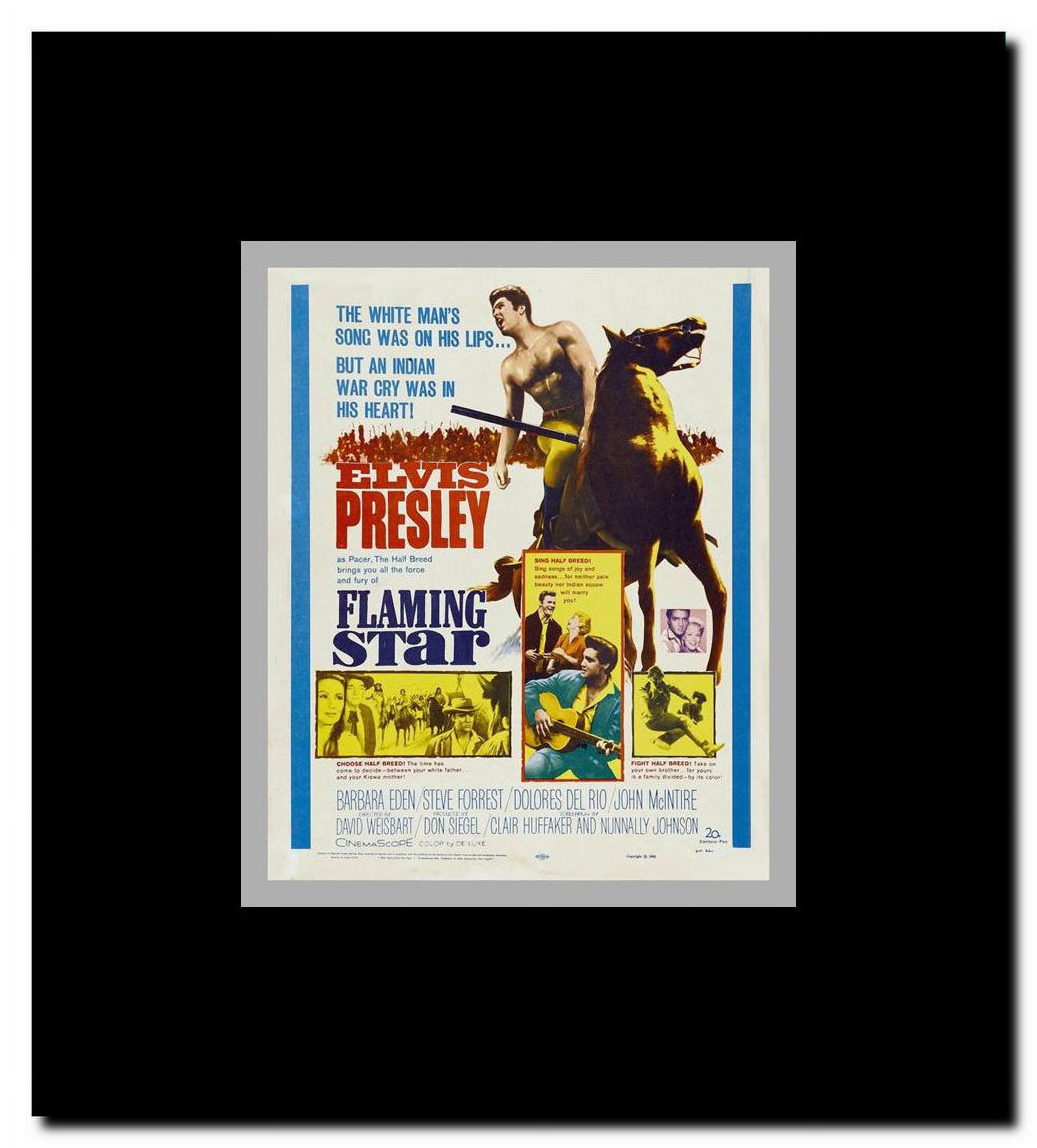 Flaming Star Framed Movie Poster