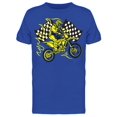 thumbnail image 1 of Flaming Supermoto And Race Flags Tee Men's -Image by Shutterstock, 1 of 2