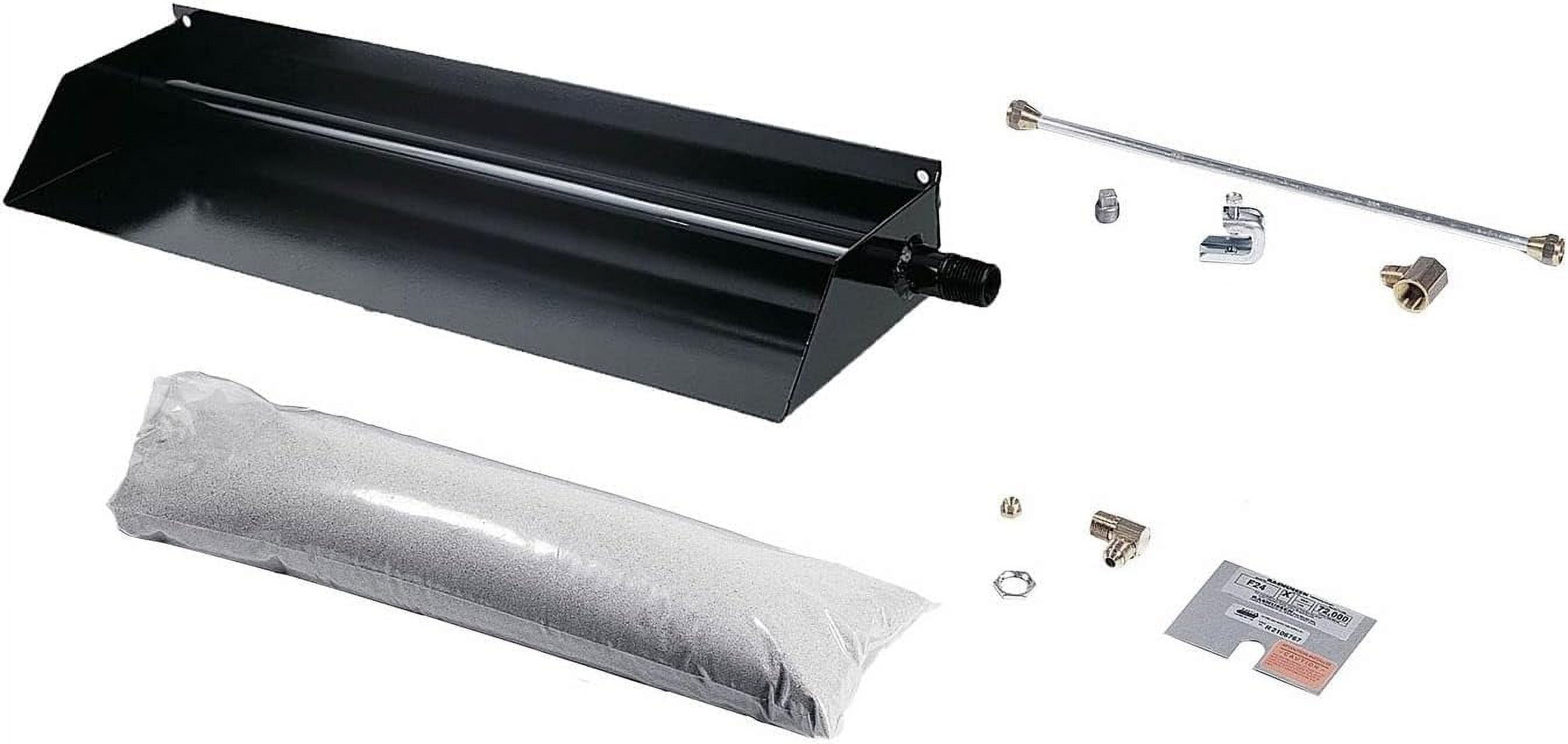 Flaming Vented Fireplace Burner Kit (F15N), Natural Gas, 9.375Inches