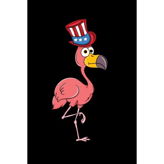 Flamingo : 120 Pages I 6x9 I Dot Grid I Funny 4th Of July, Patriotic, Liberty & 1776 Gifts (Paperback)