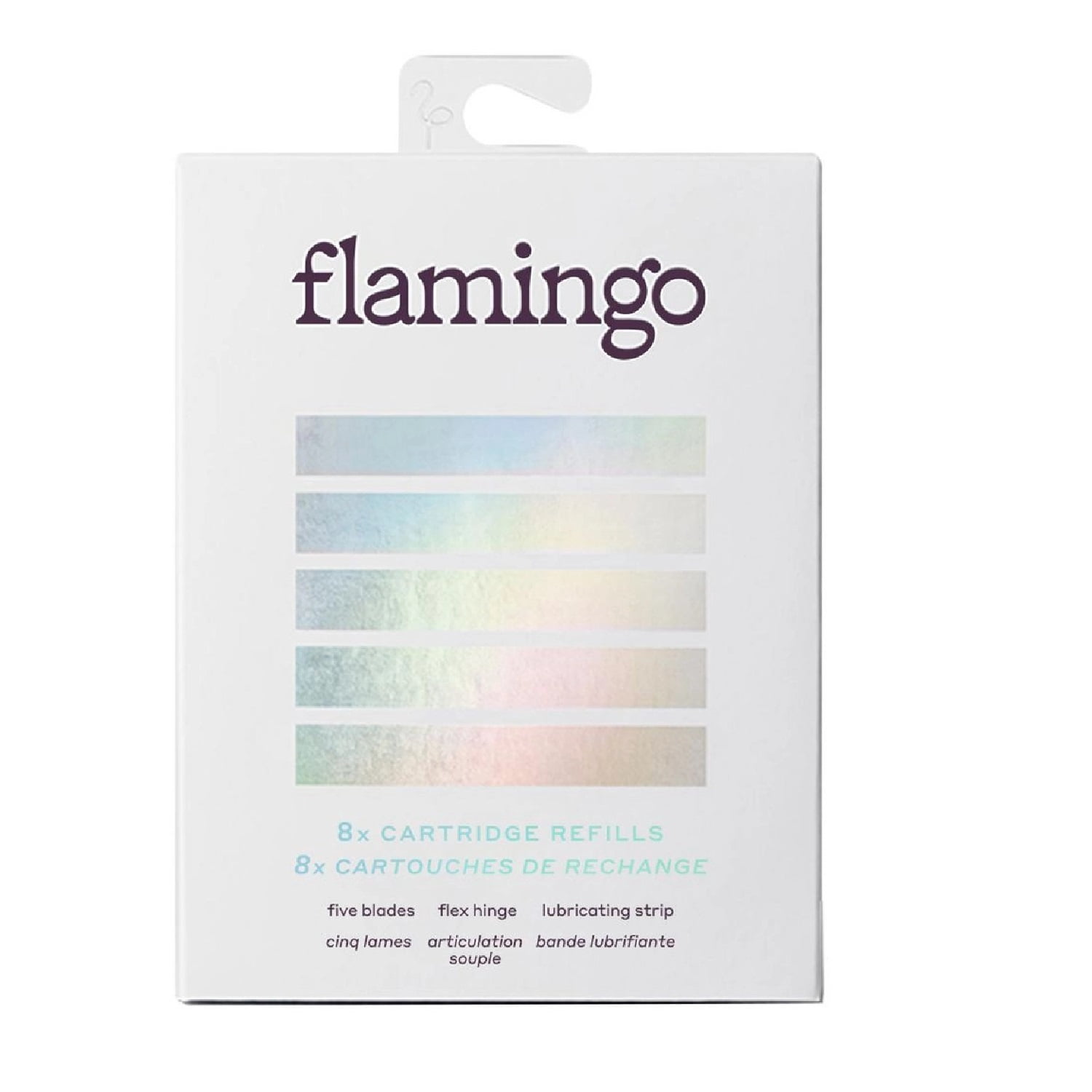 Flamingo 5-Blade Women's Razor Blade Refills, 8 Count