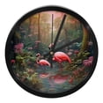 thumbnail image 1 of Flamingo 9.8 Inch Round Digital Wall Clock - Silent Non-Ticking Battery Operated Clock for Bedroom, Living Room, Kitchen, Bathroom - Easy-to-Read Decorative Clocks, 1 of 6