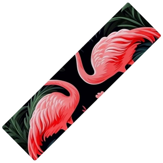 Flamingo Absorbent Runner Rug Kitchen Runner Rubber Mats, Washable, 15.7"x59", Rectangular