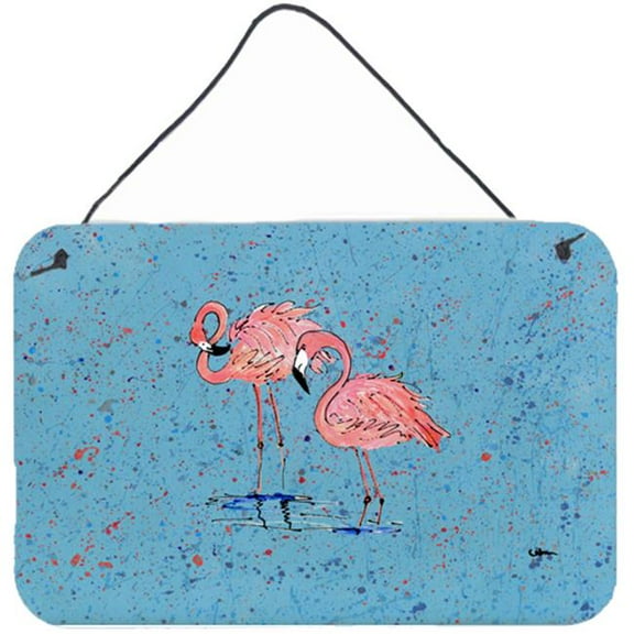 Flamingo Aluminium Metal Wall or Door Hanging Print