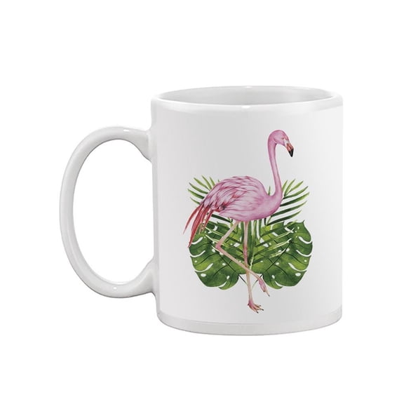 Flamingo And Leaves Mug - SPIdeals Designs,
