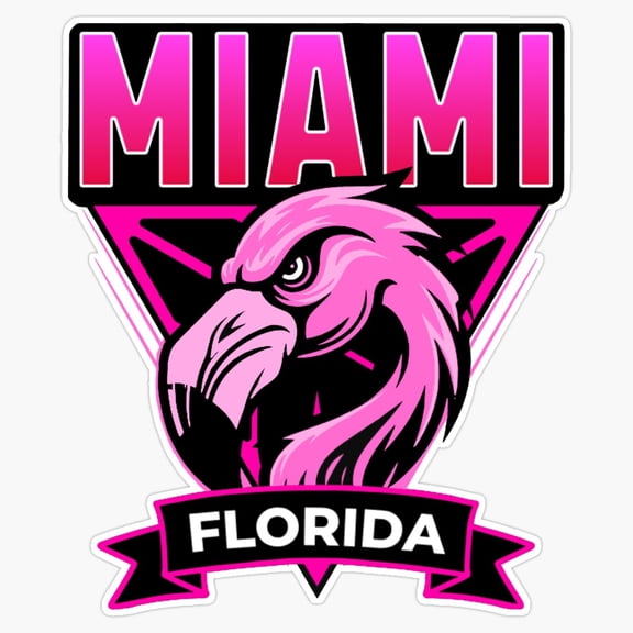 Flamingo Animated Cartoon Character Playful Tropical Bird Variant Vinyl Sticker