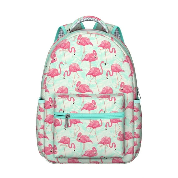"Flamingo Backpack for Women & Men - Stylish Waterproof School Bookbag, Lightweight College Backpack with Laptop Sleeve, Trendy Gift for High School & University Students"