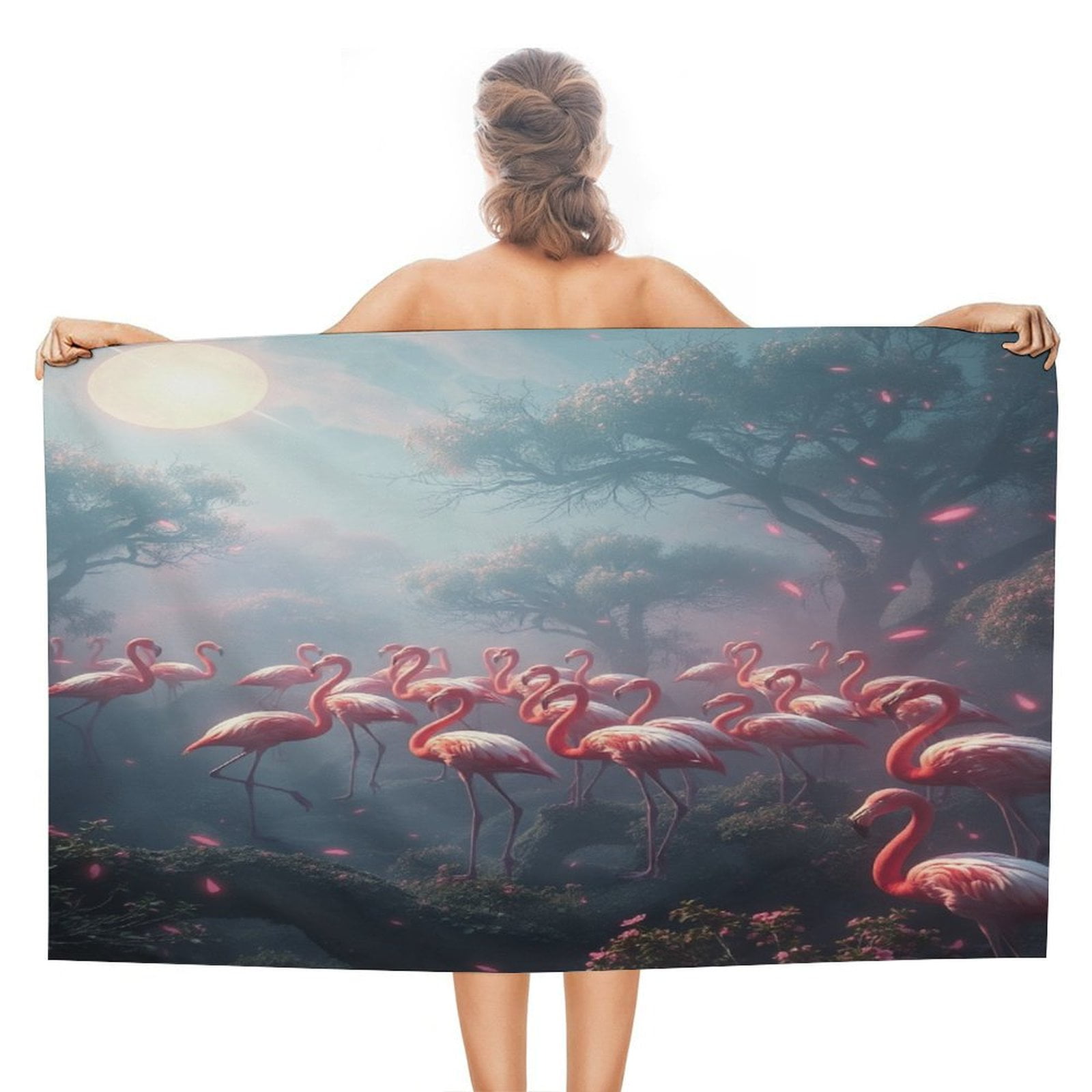 Flamingo - Beach Towel - 60x30in