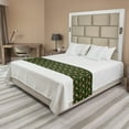 thumbnail image 1 of Flamingo Bed Runner, Repetitive Pattern of Exotic Bird and Monstera Leaves, Decorative Accent Bedding Scarf for Hotels Homes and Guestrooms, Queen, Charcoal Grey Dark Salmon, by Ambesonne, 1 of 2