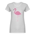 thumbnail image 1 of Flamingo Bird Design Shaped T-Shirt Women -Image by Shutterstock, Female Medium, 1 of 2