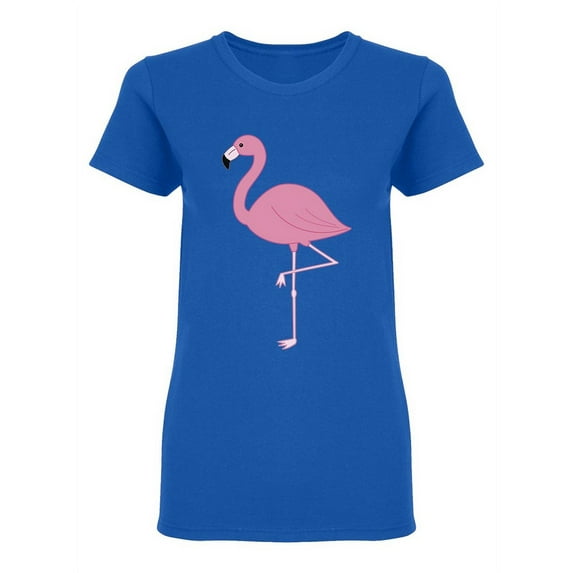 Flamingo Bird Design Shaped T-Shirt Women -Image by Shutterstock, Female x-Large