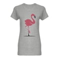 thumbnail image 1 of Flamingo Bird Exotic Design Shaped T-Shirt Women -Image by Shutterstock, Female Medium, 1 of 2