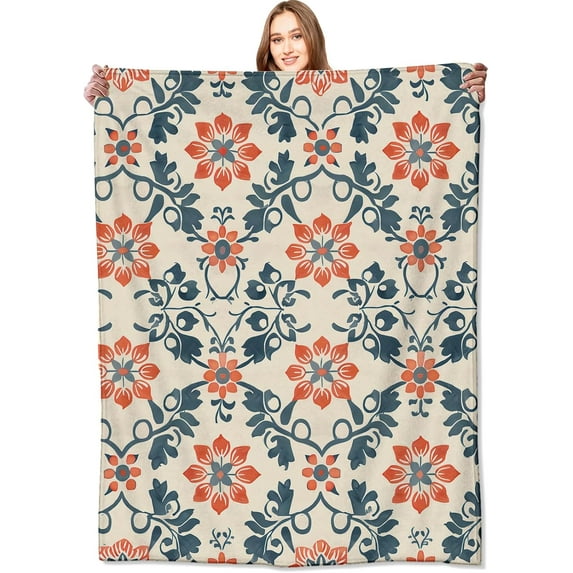 Flamingo Blanket Crown Flamingos Pink Throw Blankets,Birthday Gifts for Kids & Animal Lovers,Lightweight Soft Fleece for Sofa Couch Bed Room Travel Stylish Decor 50x60in